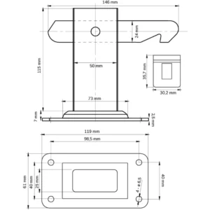 Deurvastzetters, wand - en vloermodel