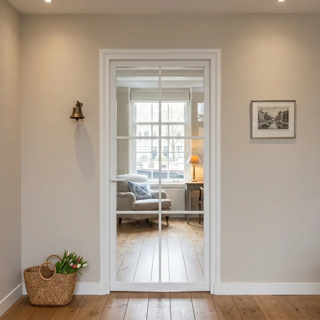 Binnendeur Skantrae SSL 4608 blank glas (20mm roede) Gegrond — foto 2