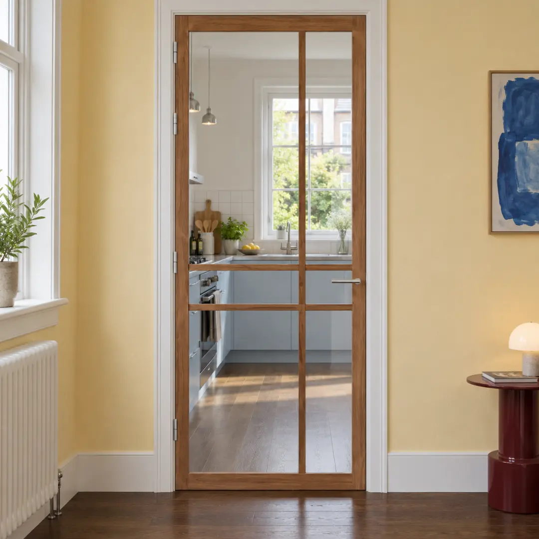 Binnendeur Svedex NDB905 Donker eiken - Rookglas — foto 2