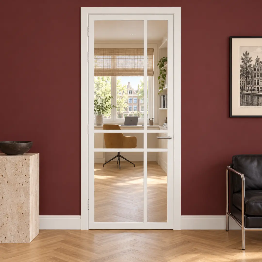 Binnendeur Svedex NDB905 wit - Rookglas — foto 2