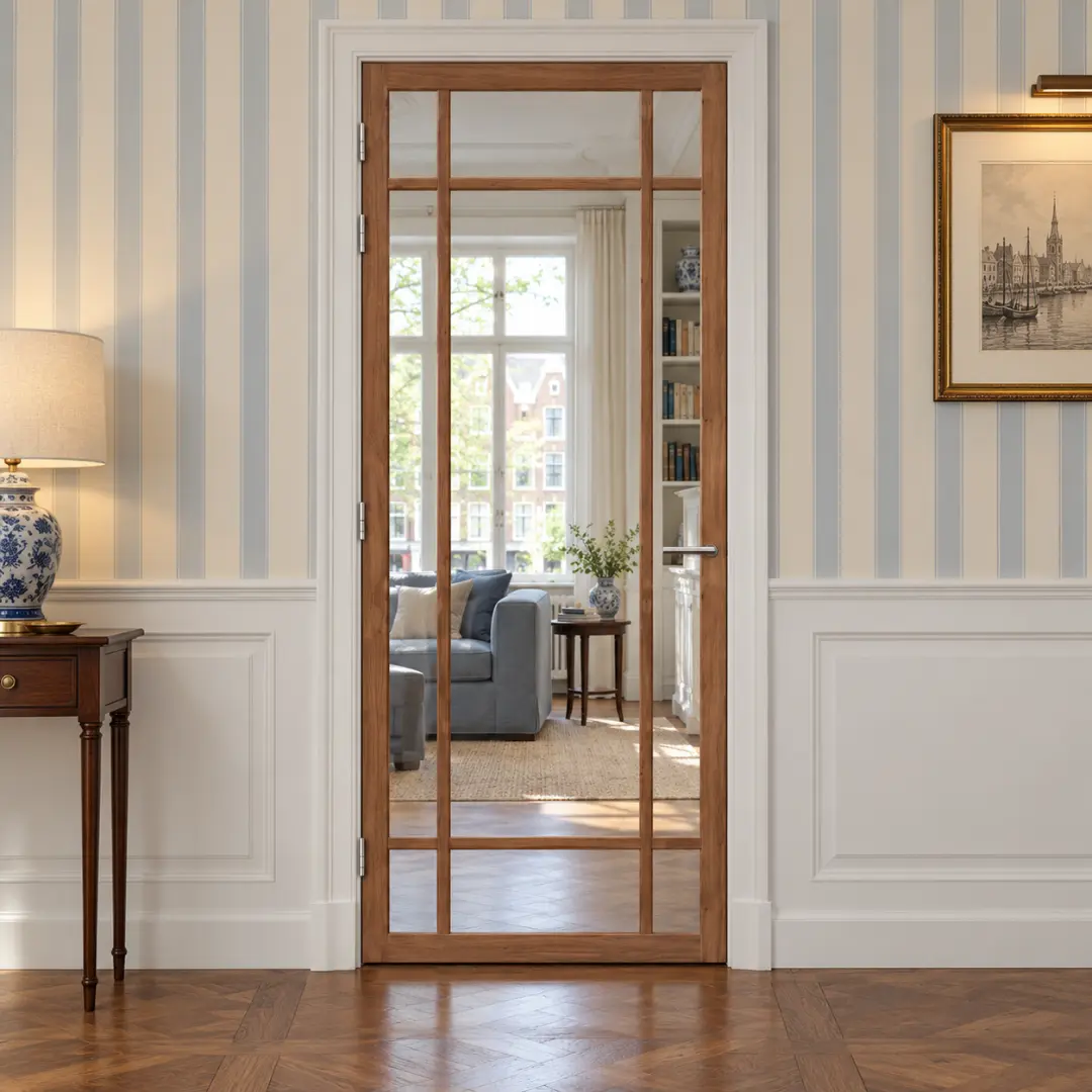 Binnendeur Svedex NDB907 Donker Eiken – Blank glas — foto 2