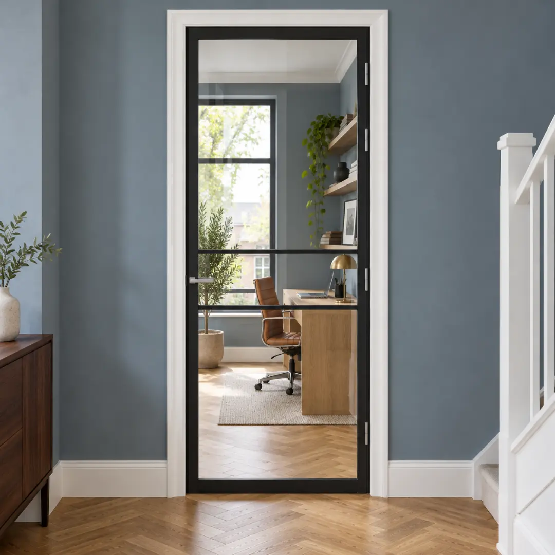 Binnendeur Skantrae SSL 14710 blank glas (20mm roede) Afgelakt — foto 2