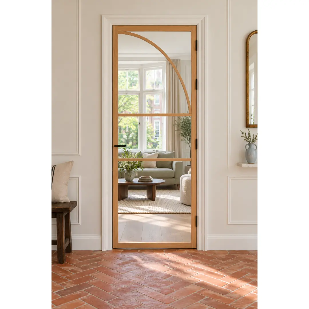 Binnendeur Skantrae SSL 14814 Blank glas (30mm roede) Afgelakt — foto 2