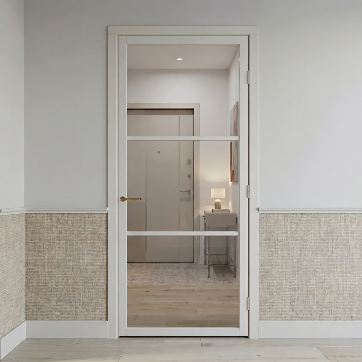 Binnendeur Skantrae SSL 4403 rookglas (25mm roede) Gegrond — foto 2