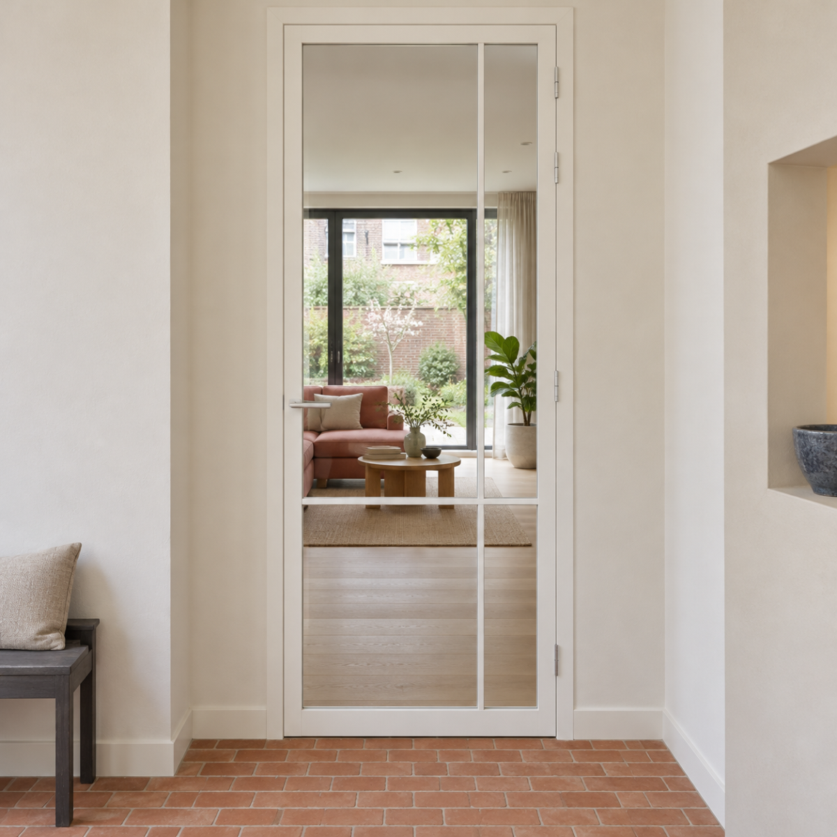 Binnendeur Skantrae SSL 4607 blank glas (20mm roede) Gegrond — foto 2